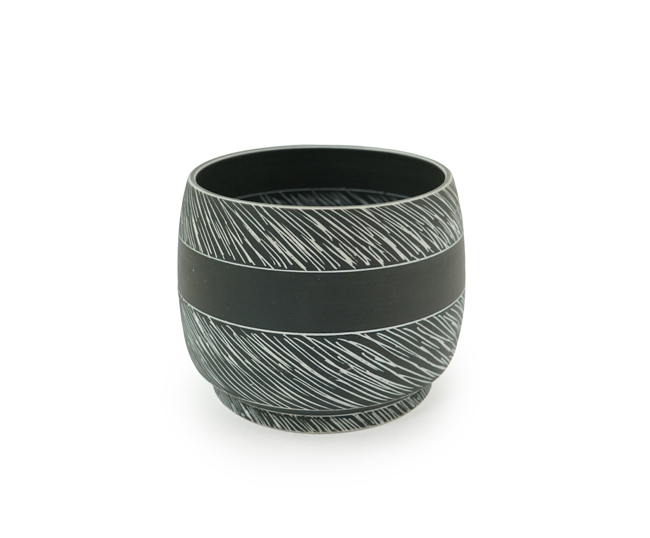 Julian Stair OBE (b. 1955): A porcelain cylindrical pot